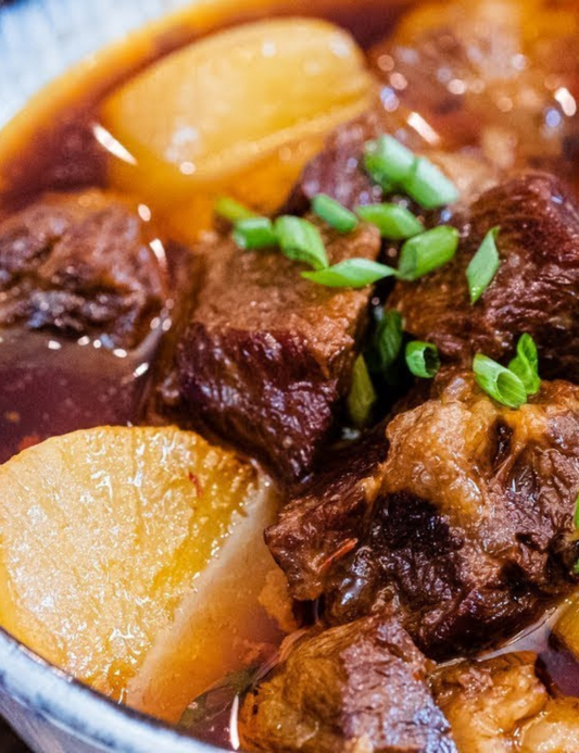 Braised Beef Tendons with Daikon