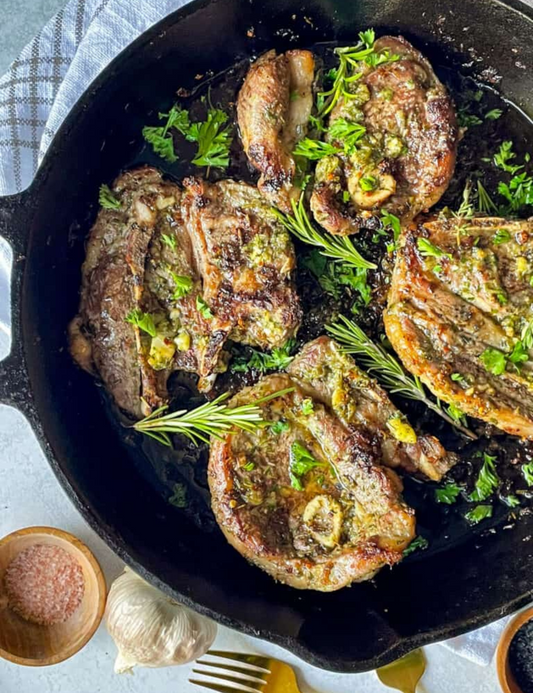 Herb-Roasted Kosher Lamb Shoulder Chops