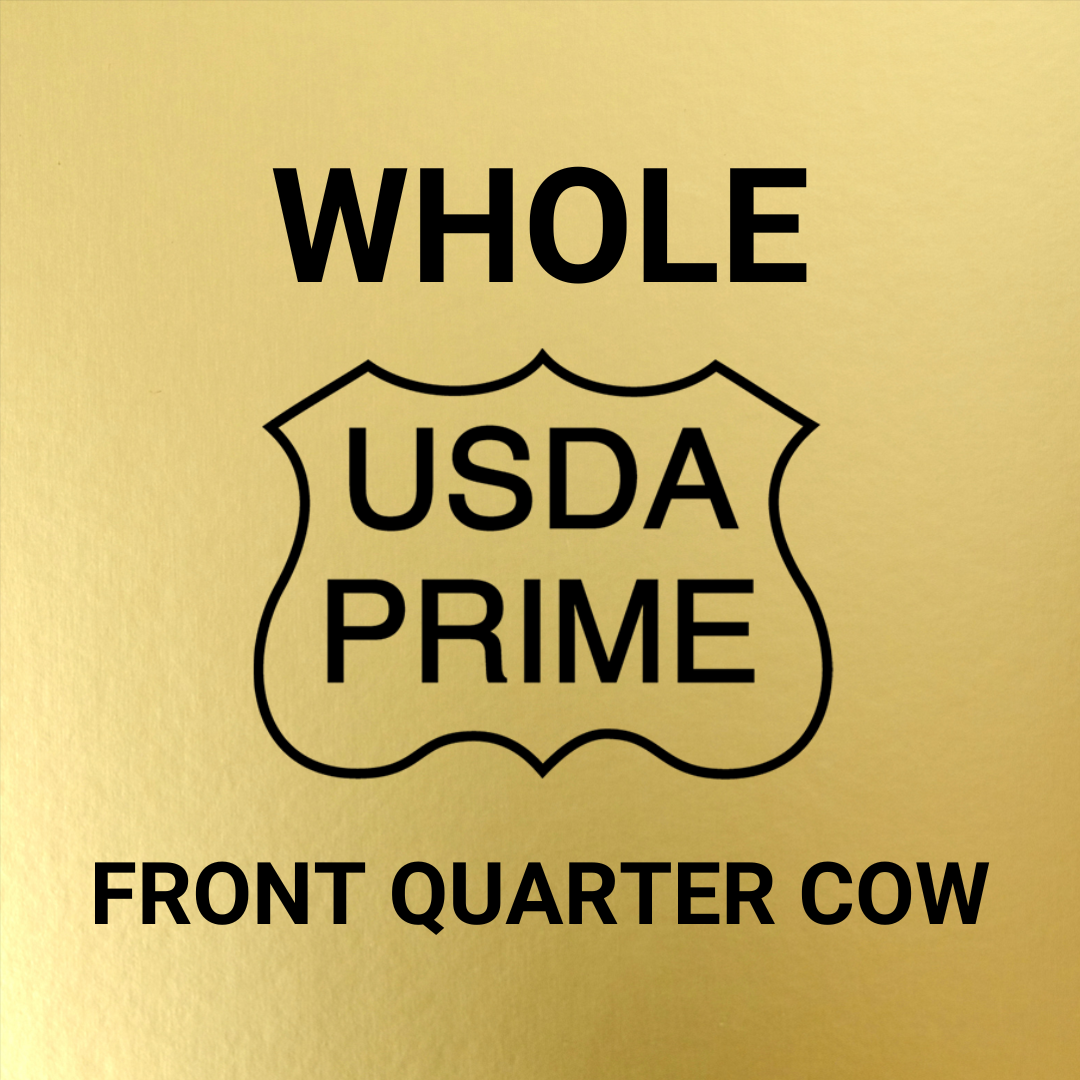 Wholesale Grass Fed Beef - USDA PRIME - WHOLE Front Quarter Beef Animal