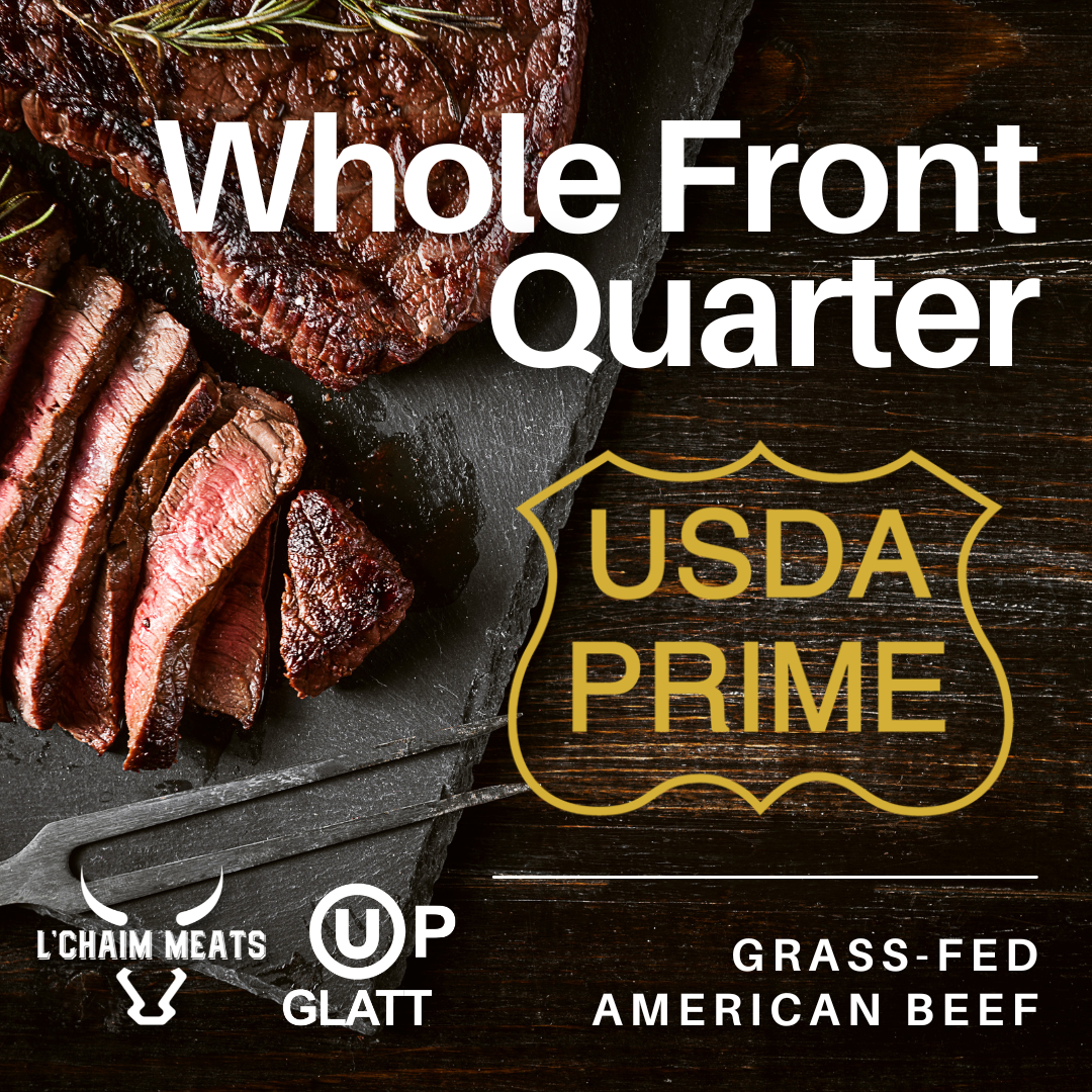 Wholesale Grass Fed Beef - USDA PRIME - WHOLE Front Quarter Beef Animal