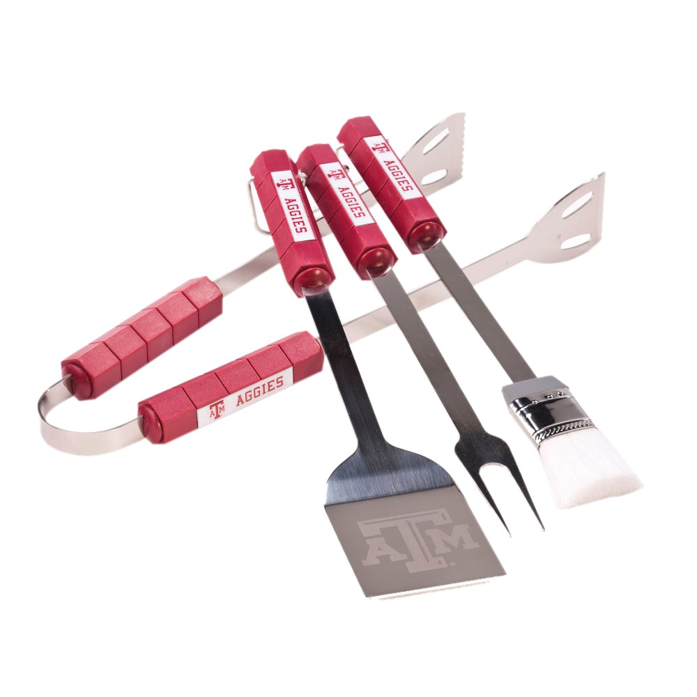 Aggies Four Piece Stainless Steel BBQ Set BBQ Grill Set