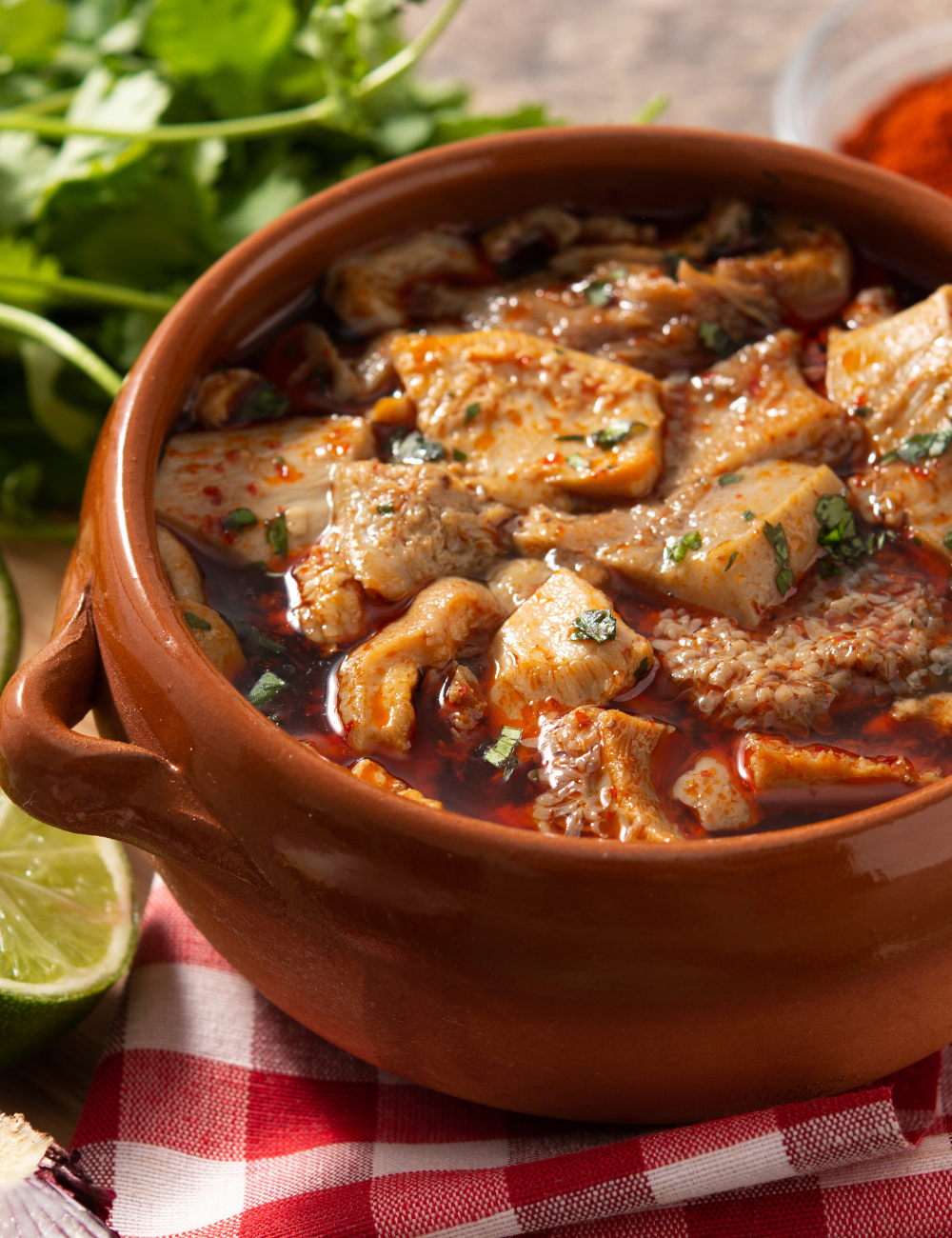 Beef Shank with Calachel (a type of Mexican soup)