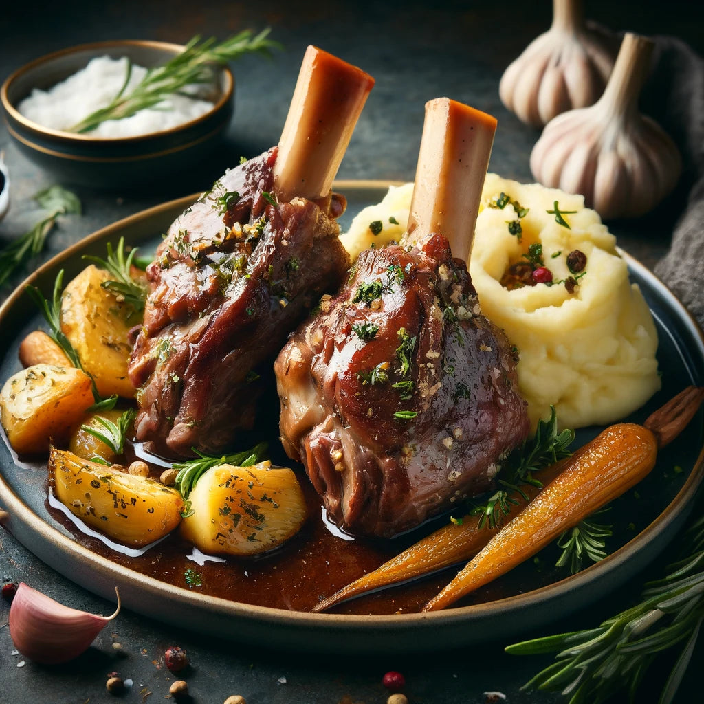 Slow-Cooked Lamb Shanks: A Gourmet Delight