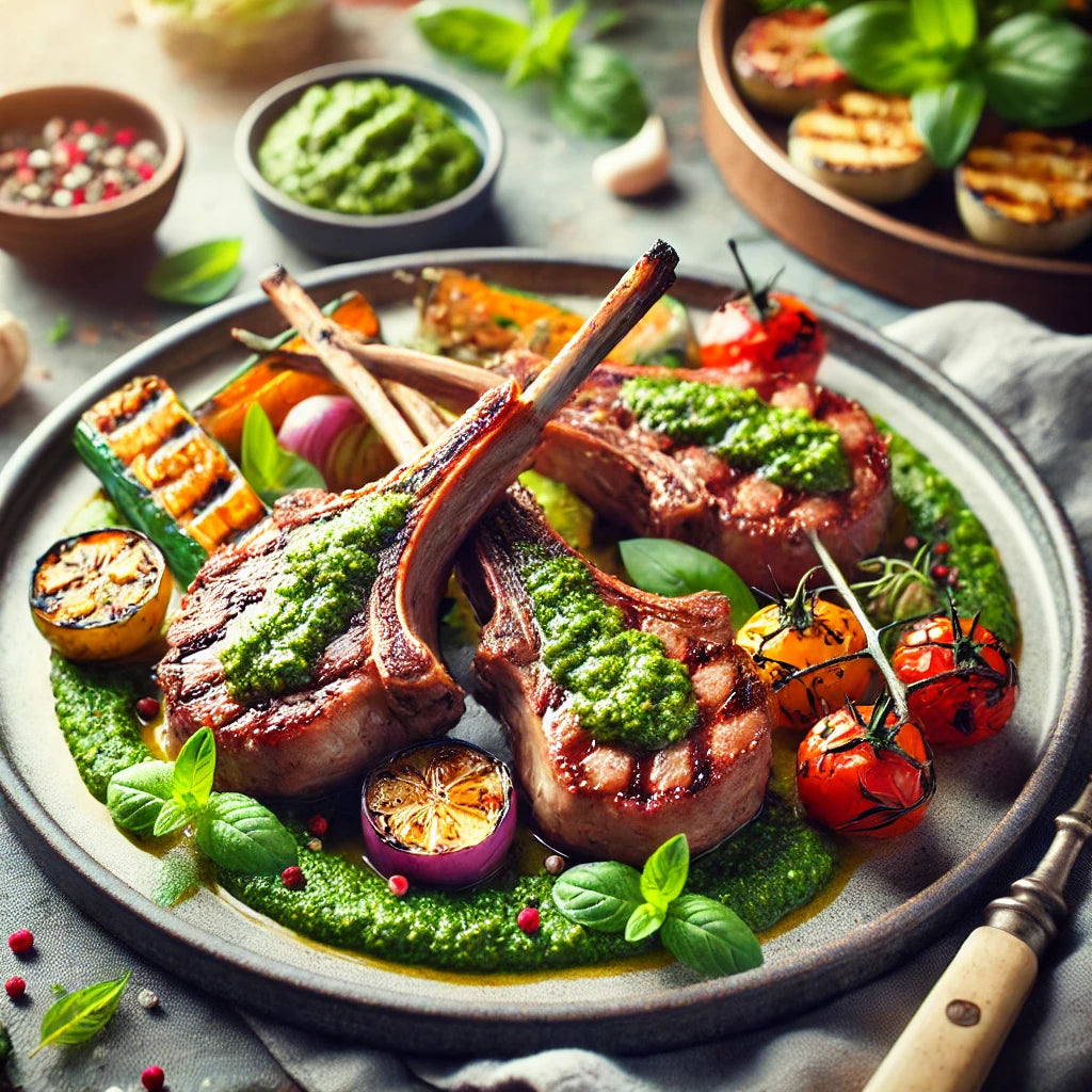 Grilled Lamb Chops with Mint Pesto: A Perfect Summer Delight