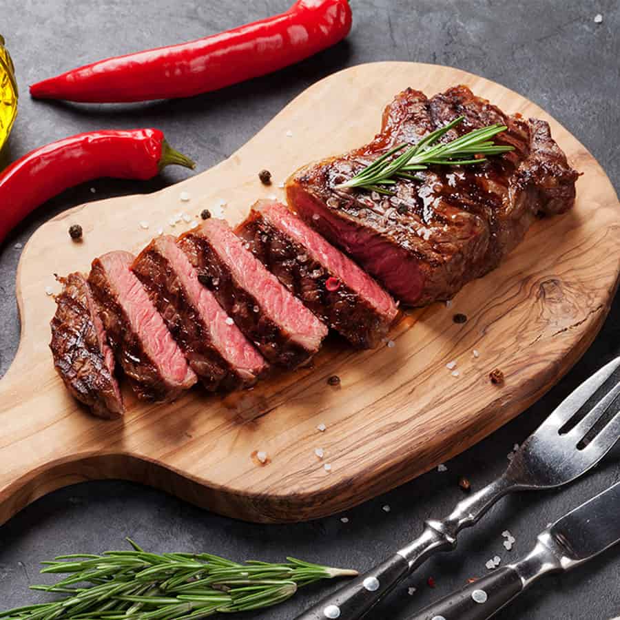 Premium Kosher Grass-Fed Beef - Striploin Steak (Hind Quarter) | L'Chaim Meats