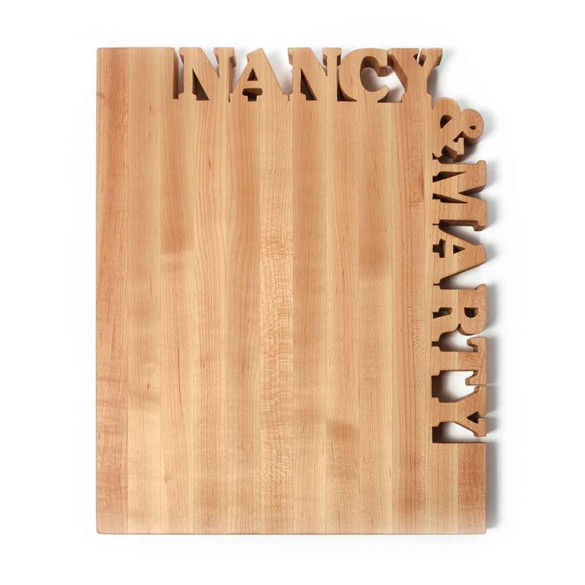 Personalized Cutting Board ~ Top & Side