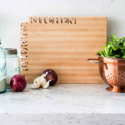 Personalized Cutting Board ~ Top & Side