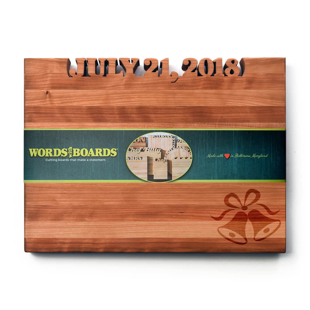 Personalized Cutting Board ~ Wedding Bells