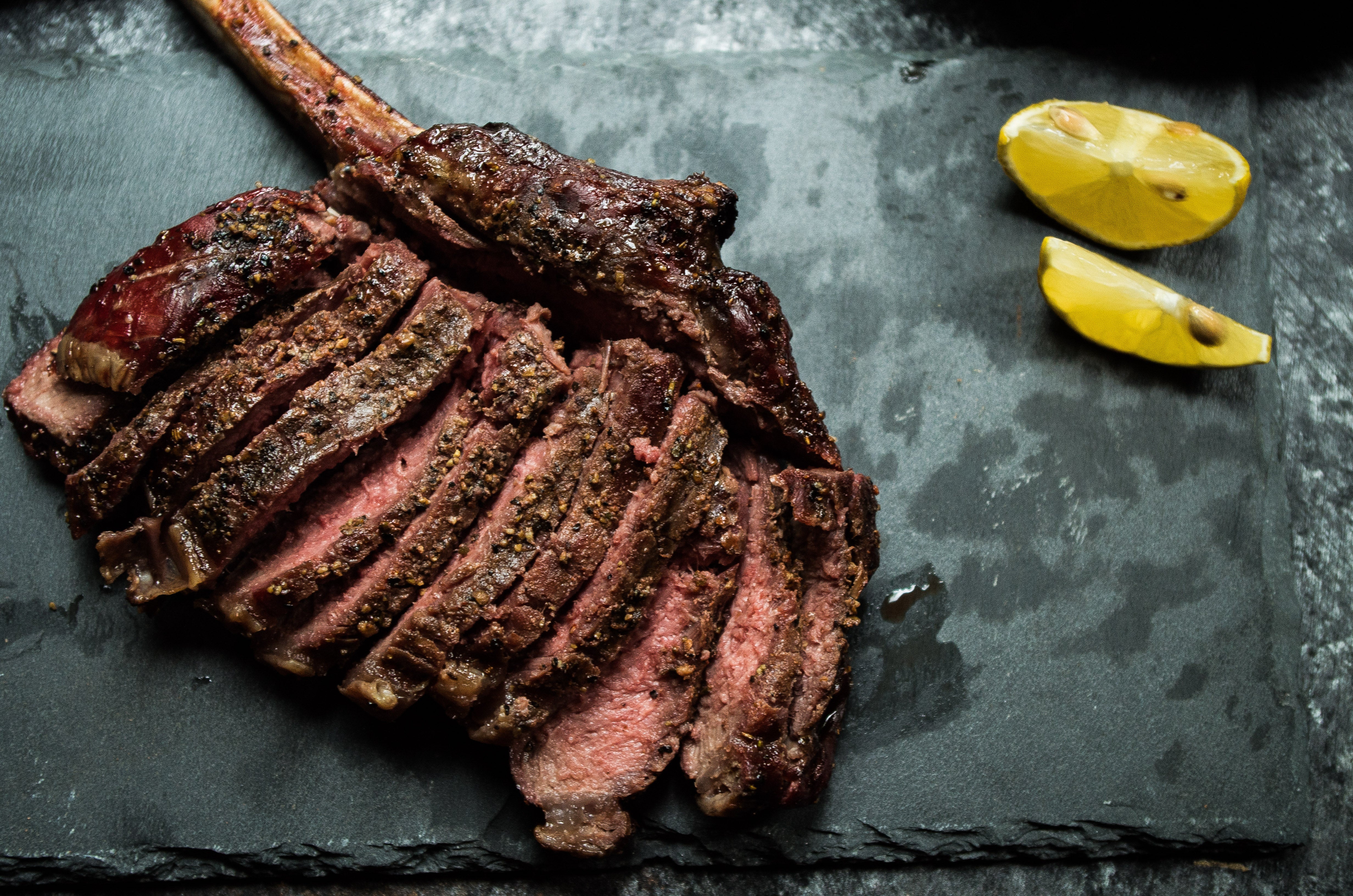 Kosher Bison Ribeye Bone-In Steak For Sale | L'Chaim Meats | Buy Kosher ...