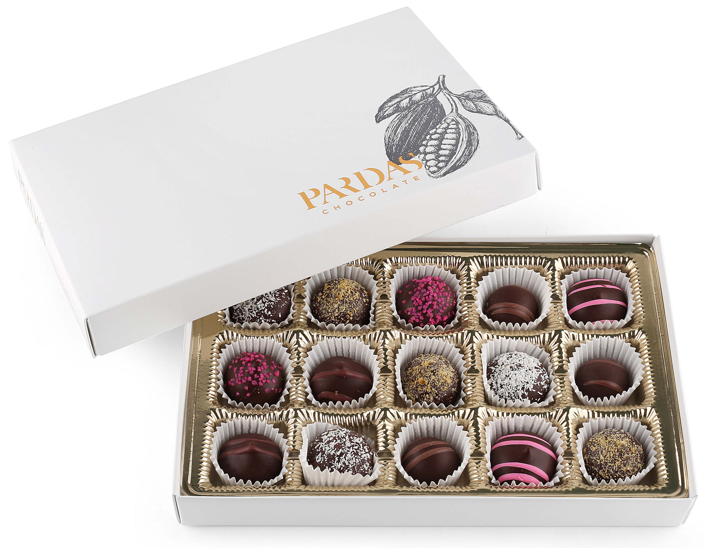 Kosher Pareve Chocolate Gift Box: Perfect Mishloach Manos for Purim. 15Pc.