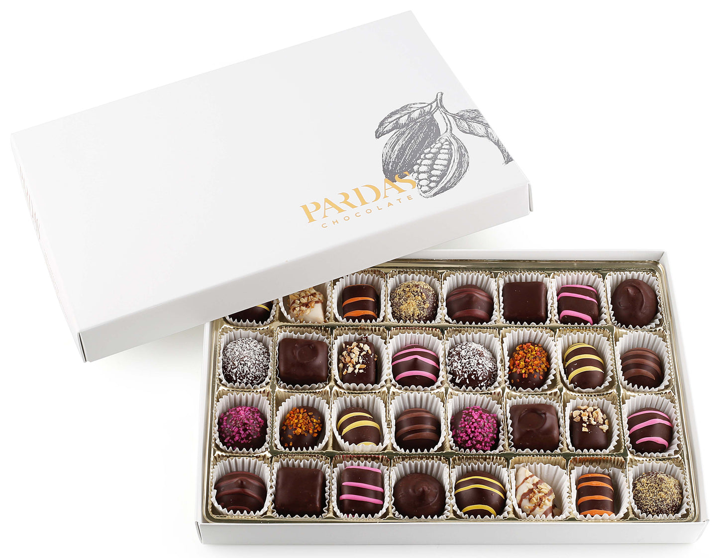 32 Piece Kosher Chocolate Gift Box - Kosher Pareve