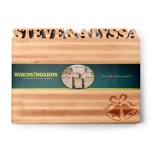 Personalized Cutting Board ~ Wedding Bells