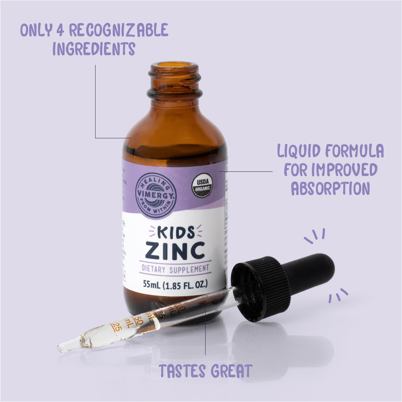 Kids Organic Liquid Zinc