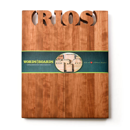 Personalized Cutting Board ~ Vertical