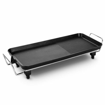 L'Chaim Meats 48cm Electric BBQ Grill Teppanyaki Tough Non-stick Surface Hot Plate