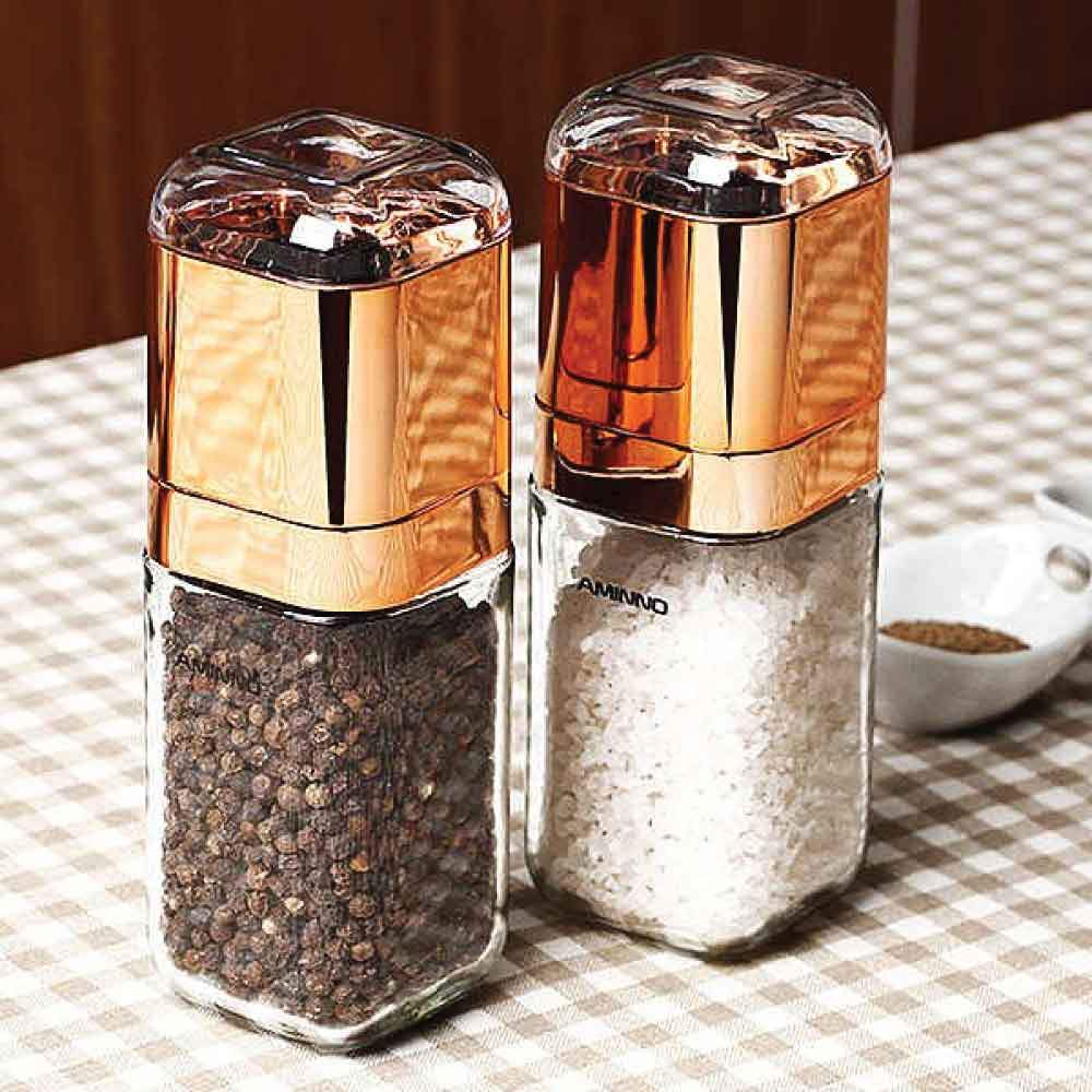 Design Glass Salt or Pepper Grinder