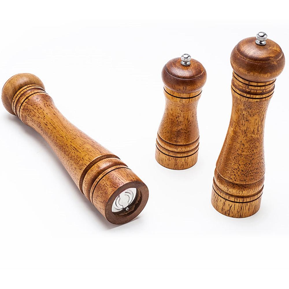 Handheld Adjustable Solid Wood Pepper Grinder