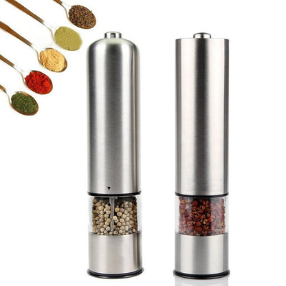 Pepper Mill Stainless Steel Automatic Salt Pepper Grinder