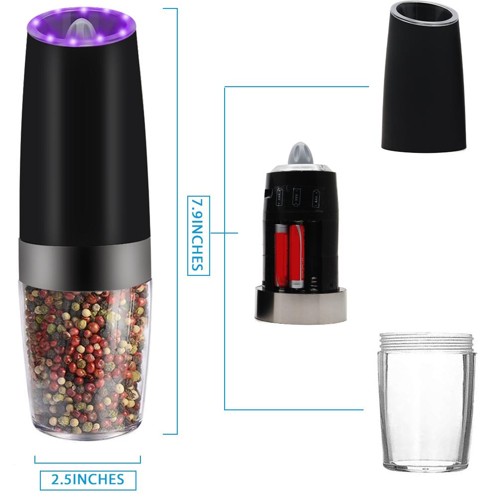 Automatic Pepper Grinder Kitchen Product Size