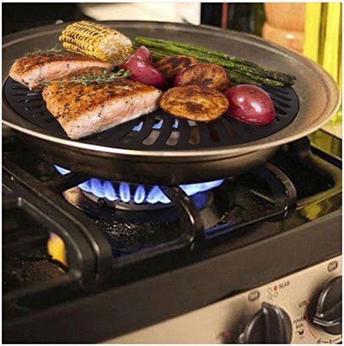Smokeless Non-Stick Barbecue Grill For Indoors And Outdoors