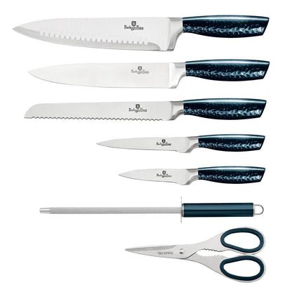 7-Piece Kitchen Knife Set with Acrylic Stand