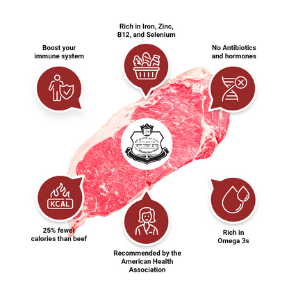 American Bison Sirloin Steak (Hind Quarters)