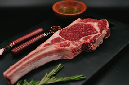 American Bison Ribeye Steak - Bone In