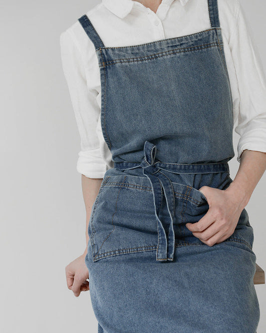 L'Chaim Washed Denim Apron