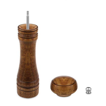 Oak Wood Pepper or Salt Mill Grinder Ceramic Adjustable Large Small