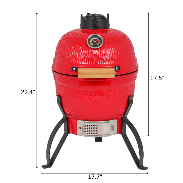 Round Ceramic Charcoal Grill