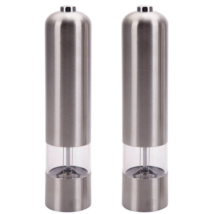 Stainless Steel Electric Automatic Pepper Mills Salt Grinder