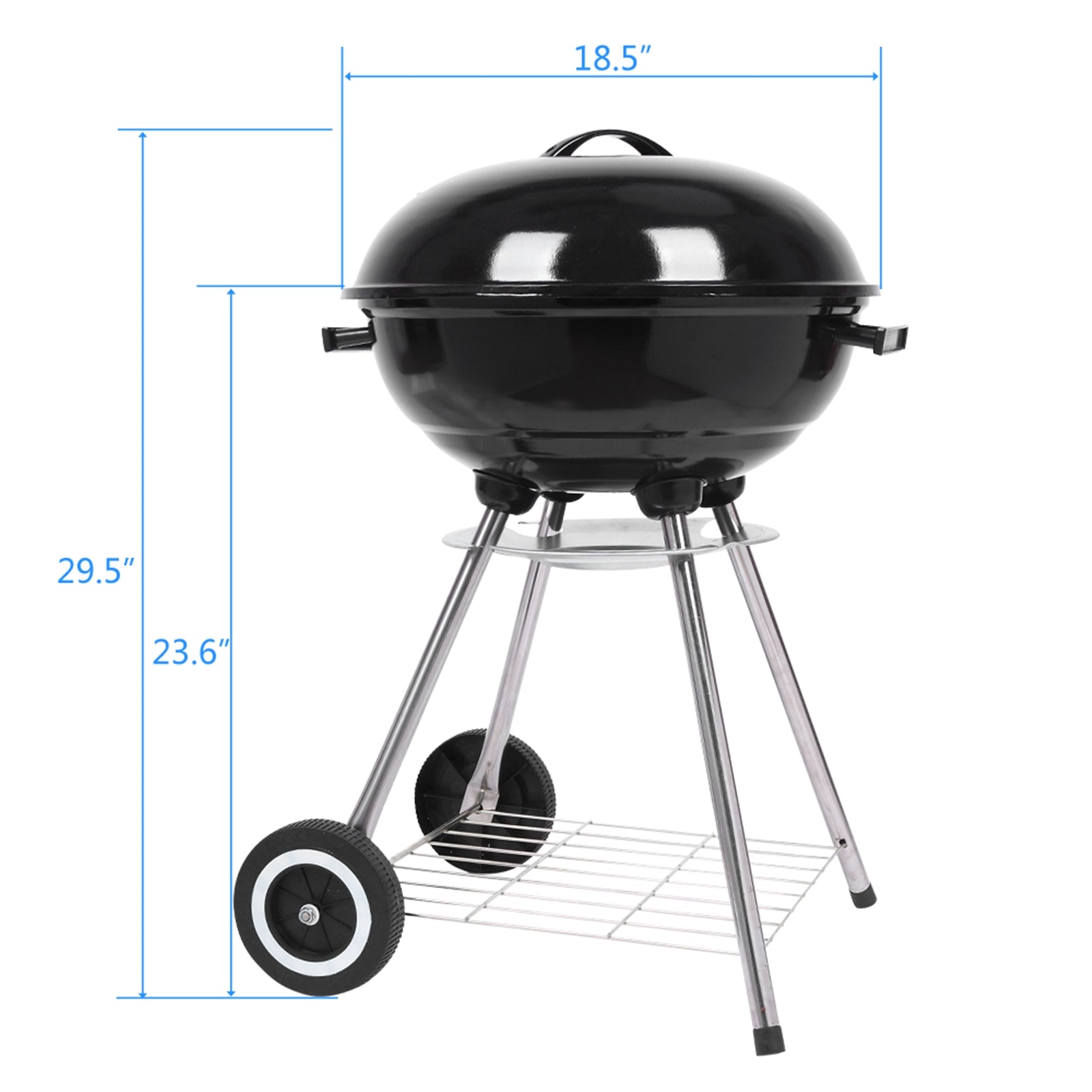 L Chaim Meats 18 Inch Apple Charcoal Stove BBQ Grill For Outdoor