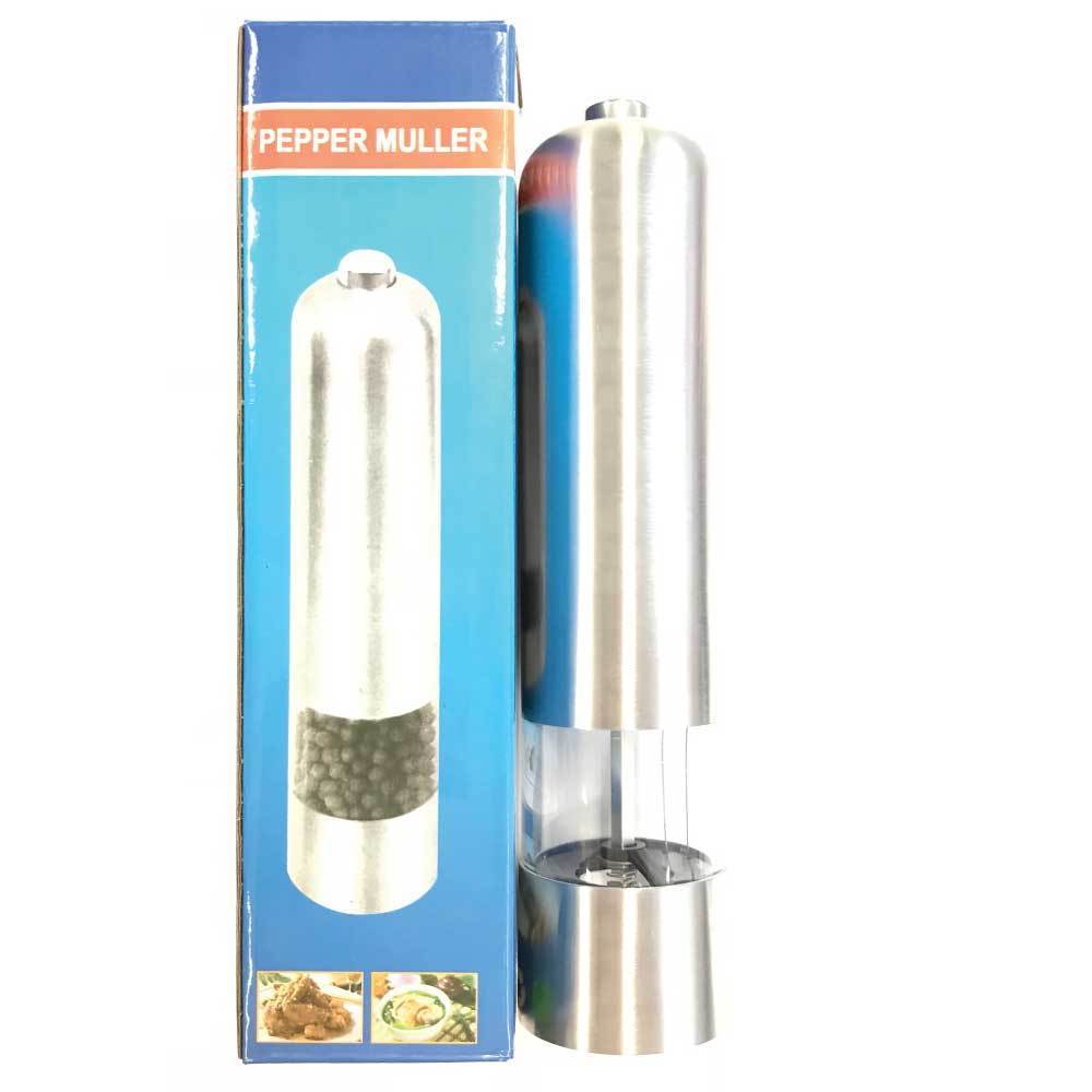 L'Chaim Meats Electric Salt or Pepper Grinder Stainless Steel