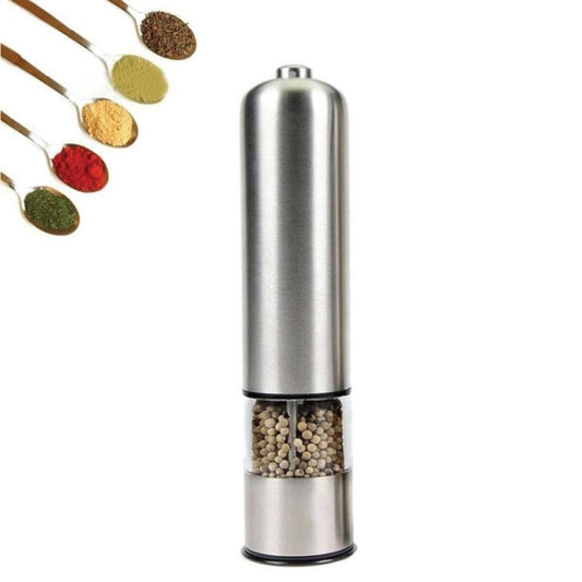 Electric Salt or Pepper Grinder Stainless Steel Shakers Mill Battery