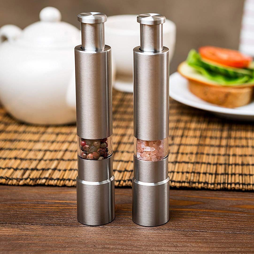 L'Chaim Meats Electric Salt or Pepper Grinder Stainless Steel Shakers –  lchaimmeats
