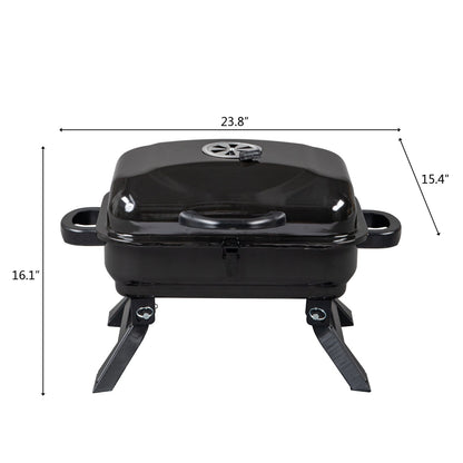 Portable Tabletop BBQ Charcoal Grill Size